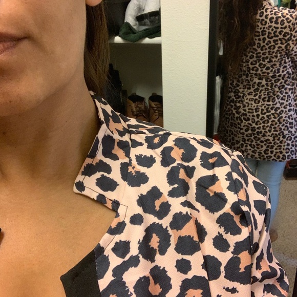 Stylish, Leopard Print, Long Jacket - Picture 6 of 8